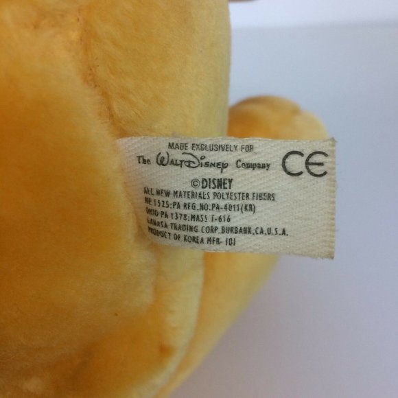 Walt Disney Company Pluto Dog Plush 16" Sitting Large Stuffed Animal Tongue Out - Picture 11 of 12